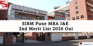 SIBM Pune MBA I&E 2nd Merit List 2026 Out @sibm.edu; General List on April 2